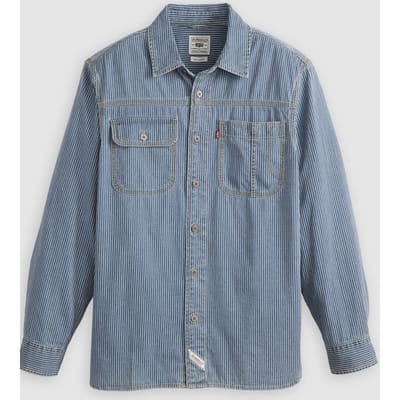 Levi's Long Sleeve Auburn Worker Shirt Taglia: XS | Camicie Casual Outlet | Uomo | Marrone