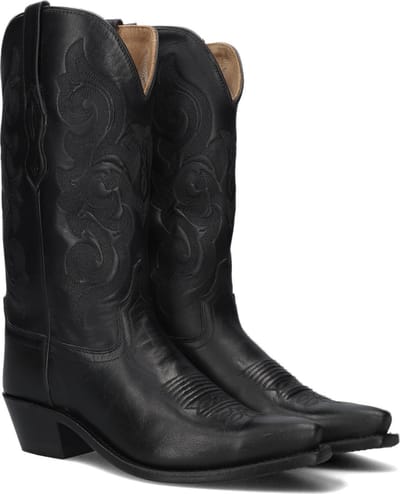 Bootstock Black Treasure Cowboylaarzen - Dames - Zwart - Leer