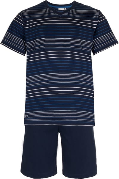 Pastunette Shortama - Katoen - Donkerblauw - Gestreept - Maat XXL