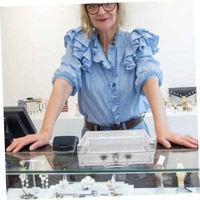 Dailygoods- Cosmeticakoffer met afsluitbaar mechanisme - Opbergdoos - Make-up koffer - Sieradenvitrine - Draagbare medicijnkast - Ruime binnenruimte - Opbergkoffer
