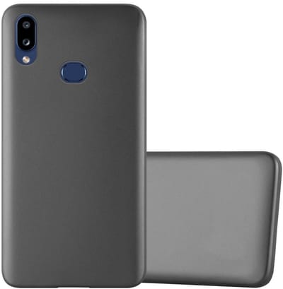 Cadorabo Hoesje geschikt voor Samsung Galaxy A10s / M01s in METALLIC GRIJS - Beschermhoes gemaakt van flexibel TPU silicone Case Cover