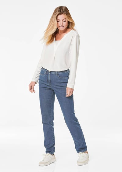 Smalle jeans LOUISA - lichtblauw - Gr. 195 van Goldner Fashion