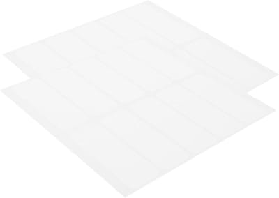 Strijkbare Kledinglabels - Naamlabels Textiel - Kleding Markeren - Eenvoudig Beschrijfbaar - 20 Stuks - Wit