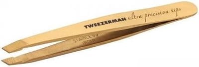 Tweezerman Studio Line Slant Tweezer Ultra Precision Series – Precisie Wenkbrauwpincet – RVS Design Met Scherpe Schuin Afgeronde Punt – Voor Epileren En Haartjes Verwijderen – Duurzaam, Comfortabel En Ergonomisch – Professionele Brow Tool