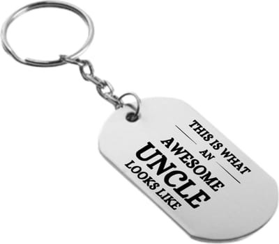 Akyol - dit is hoe een geweldige oom eruit ziet sleutelhanger - Oom - familie - cadeau - 54 x 29mm