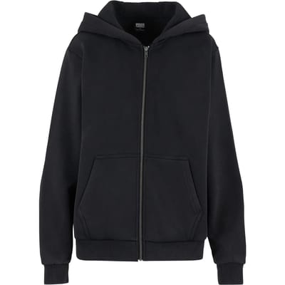 Urban Classics - Vintage Heavy Vest met capuchon - XS - Zwart