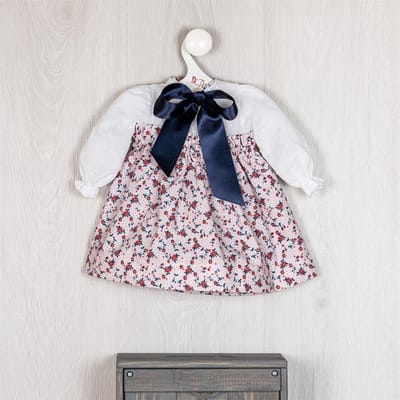 Asi poppenjurk - kleurrijke jurk met strik detail poppenkleding.