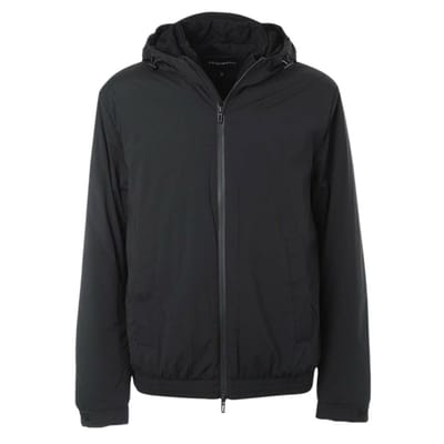 Emporio Armani Heren Jas met capuchon van polyamide (Zwart)