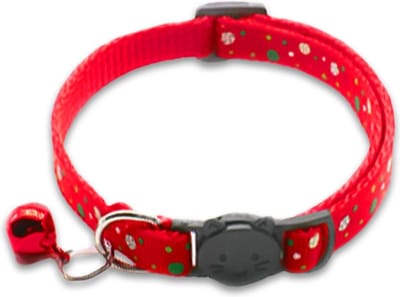 Kattenhalsband Veiligheidssluiting Kattenbandje Kitten Halsband Katten Halsband Kerst halsband Hond Kat 18-32Cm – Rood