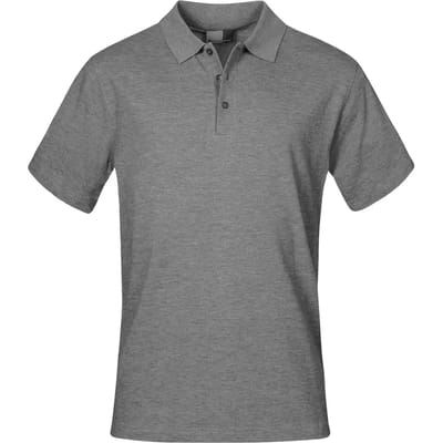 Herenpolo 'Superior' met korte mouwen Sports Grey - 5XL