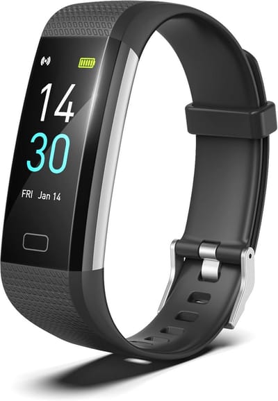 Waterdicht Fitnesshorloge met Stappenteller Hartslagmeter en Slaapmonitor voor Heren Dames