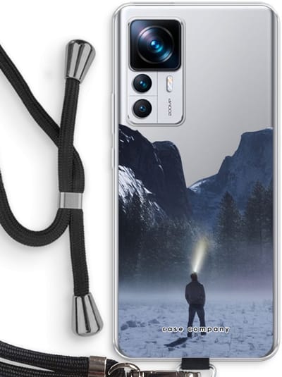 Case Company® - Hoesje met koord geschikt voor Xiaomi 12T hoesje met Koord - Wanderlust - Telefoonhoesje met Zwart Koord - Bescherming aan alle Kanten en Over de Schermrand