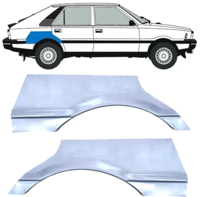 Reparatiepaneel achterspatbord voor FSO Polonez 1978-2002 / Links + Rechts / Set