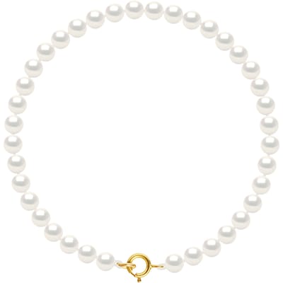 Armband Water Parels Sweet Ronde 4-5mm Wit Geel Goud 18 Karaat