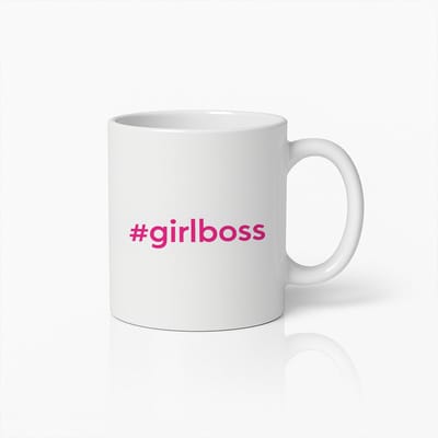#Girlboss Mok 330ml | Inspirerende Koffiebeker Cadeau voor Vrouwen, Ondernemers & Boss Ladies