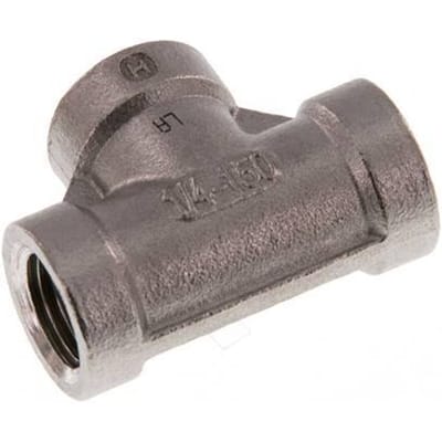 Rp 1/4'' RVS T-stuk 16 Bar [2 Stuks]
