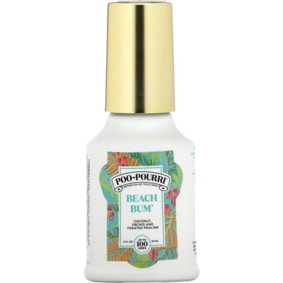 Poo-Pourri, Before-You-Toe Toil Spray, Beach Bum, 59ml(2 fl oz) beige