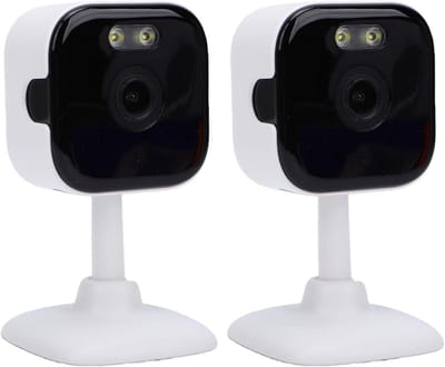 Binnencamera Beveiliging - Huiscamera Babyfoon - Huisbewaking Thuis - Slimme PIR Detectie - 20 x 14 x 10 cm - Wit