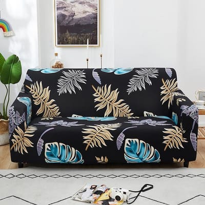 Bloemenprint Bankhoes Voor Woonkamer Kussenovertrekken Bankhoes Katoen Elastisch Bankhoes Bank Handdoek Stoelbeschermer 1 st 1-seater 90-140cm