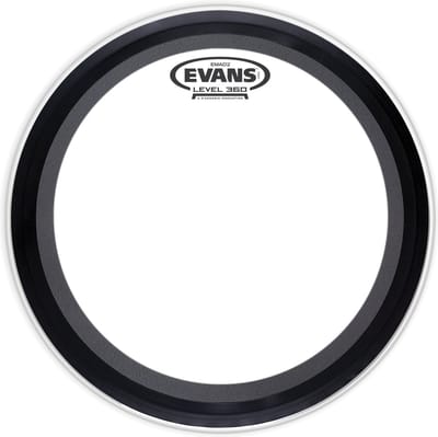 Evans EMAD2 Clear, 24", BD24EMAD2, bas Drum Batter - Bass drumvel