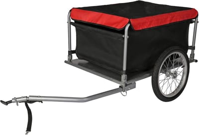 SNJY® Fietskar - Fietsaanhanger - Fietstrailer - Draaggewicht 65 kg - Zwart