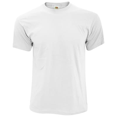 Fruit Of The Loom Heren Screen Stars Origineel Vol Cut T-shirt met korte mouwen (Wit)