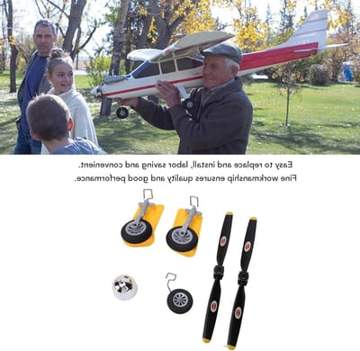 Complete Propeller Kit voor RC Vliegtuigen met Landingsgestel, Wielen en Reserveonderdelen voor WLtoys XK A300