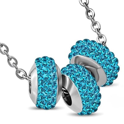 Montebello Ketting Leersia Aqua - 316L Staal - 3x Bedel 5x10mm - 42cm