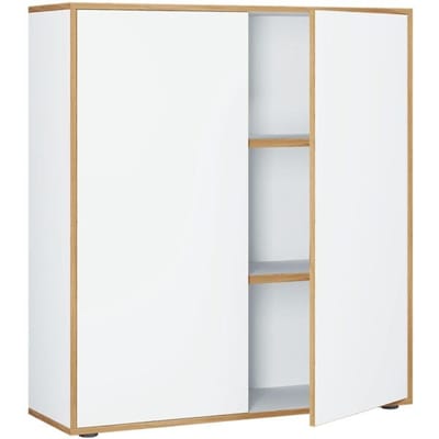 Houten kantoorkast Dossierkast Kantoormeubilair Kast Salia 3-voudig breedte 100 cm Draaideuren