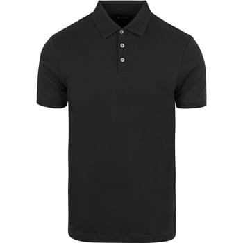 Suitable Boris Poloshirt Zwart - Maat S - Heren - Polo shirt Heren met Korte mouw