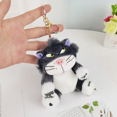 12cm 4 Kleuren Schattige Lucifer Pluche sleutelhanger Poppetje Kawaii Tas Hanger Knuffel Rugzak Verjaardagscadeau Ideaal Voor Kinderen gray