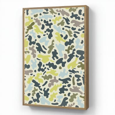 Wandlamp 60x90 cm - Oplaadbaar - Camouflage - Groen - Blauw - Jongens - Kinderen - Wandlampen binnen woonkamer - Slaapkamer lamp - Decoratieve nachtlamp - Vloerlamp draadloos