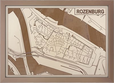 Decoratief Beeld - Houten Van Rozenburg - Hout - Bekroned - Bruin - 21 X 30 Cm