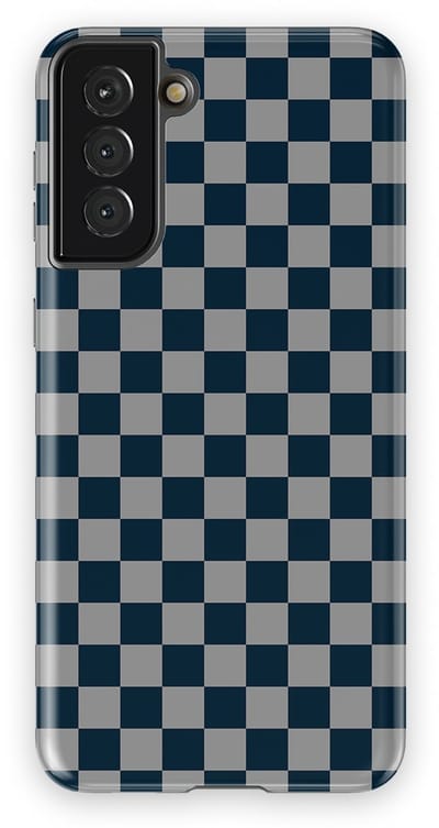 Design Hoesje Samsung Galaxy S21 Plus | Geschikt Voor Mag | Tiny Squares Checkered Print | Backcover Samsung Galaxy S21 Plus Urban Grid