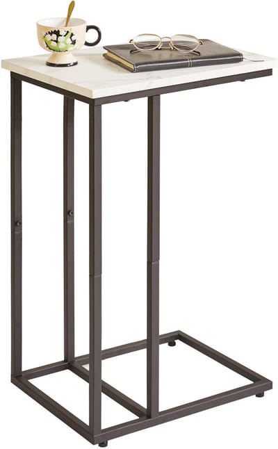 Unyqoos ® Bijzettafel met Stijlvol C-vormig Ontwerp voor Diverse Ruimtes en Interieurs