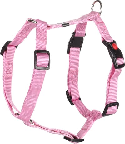 Flamingo Ziggi H-harnas - Harnas Honden - H-harnas Ziggi Roze S 35-50cm 15mm - 1st - 126180 - 1st