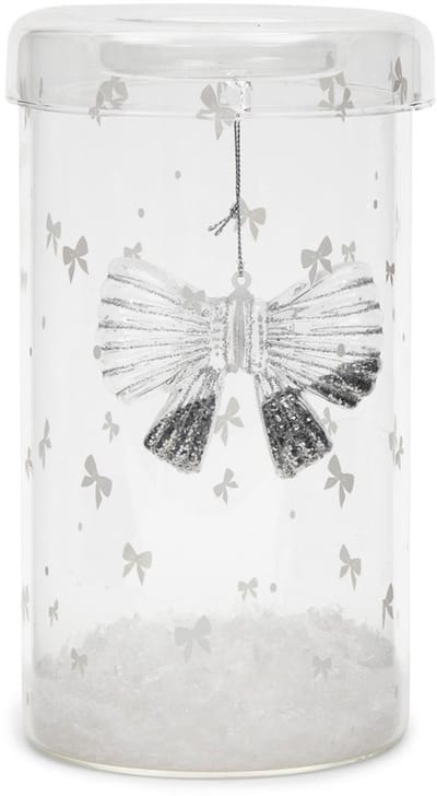 Riviera Maison Sparkling Bow Fillable Hurricane  - Transparent - 12.0 x 12.0