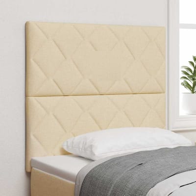 vidaXL Hoofdbord Crème 100 cm Stof