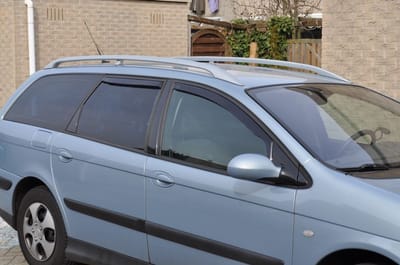 Zijwindschermen donker passend Citroen C5 - 5 deurs Stationwagon model 2000-2008 set tbv 4 deuren, V + A ramen