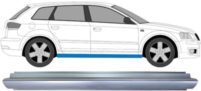 Reparatie dorpel voor Audi A3 8P 2003-2012 / Links = Rechts (symmetrisch)