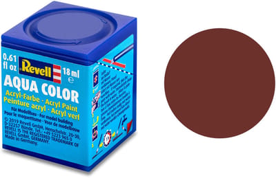 Revell Hobbyverf Acrylverf - Aqua #37 Reddish Brown (Dakpanrood) - Matt - RAL3009 - Acryl - Verf potje - 18 ml