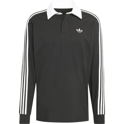regular fit rugbyshirt van puur katoen