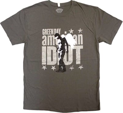 Green Day - Am Idiot Angel Heren T-shirt - S - Grijs