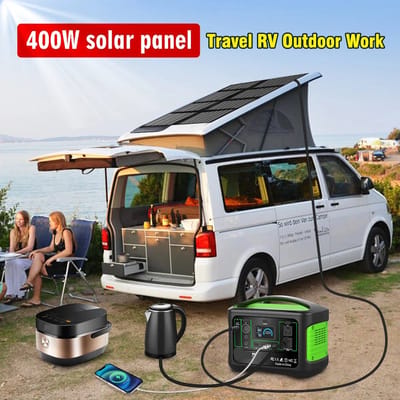 Zonnepaneel - Opvouwbaar Zonnepaneel - Sun Power - Zonnecellen Oplaadbatterij - 200W - Draagbare Zonneoplader - Waterdicht - voor Camping, RV, Tuin en Dak