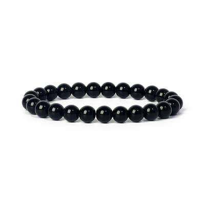 Bixorp Gems Obsidiaan Edelsteen Armband 6mm - Edelstenen Kralenarmband - Spiritueel Cadeau - 18cm