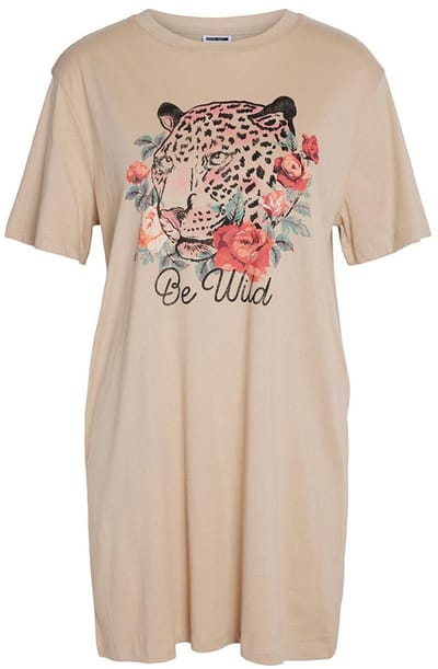 Noisy May Zodiac Lange Jurk Beige XS Vrouw
