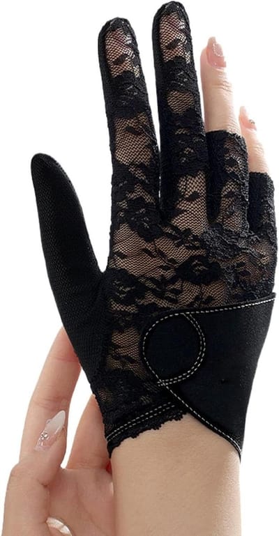 Biljarthandschoen Links - Linkshandige Handschoen - Precisie Spelen - Antislip Keu Grip - Universele Maat - Wit