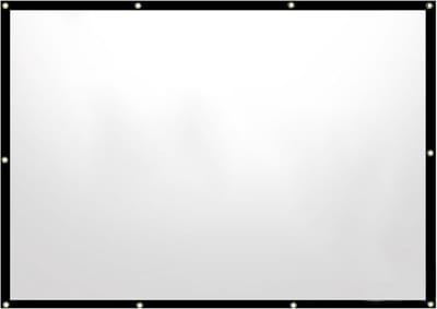 Opvouwbare Projectorscherm - Draagbaar Filmdoek - Buiten Bioscoop - Elastisch Frame - Tot 304 cm - Grijs