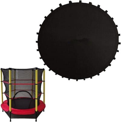 Trampoline Springdoek - Vervangende Mat - Buiten Plezier - Waterdicht UV-bestendig - Ø 115-366 cm - Zwart