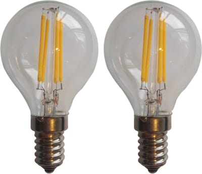 E14 Kogellamp G45 - 470 Lumen - 2700K - 4W - 2 stuks